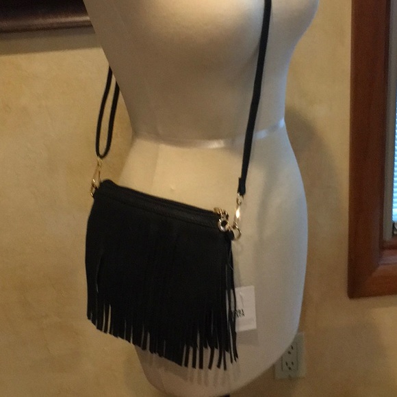 Black Fringe Tassel Boho Festival Crossbody Last One❗️ - Picture 6 of 8